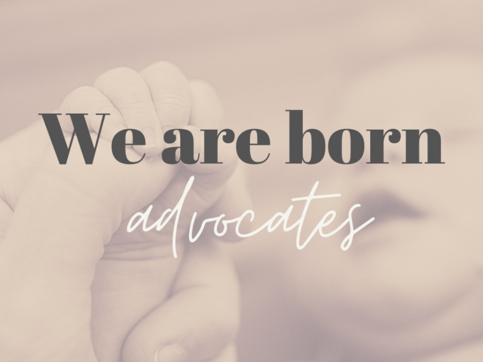 we are born advocates word art
