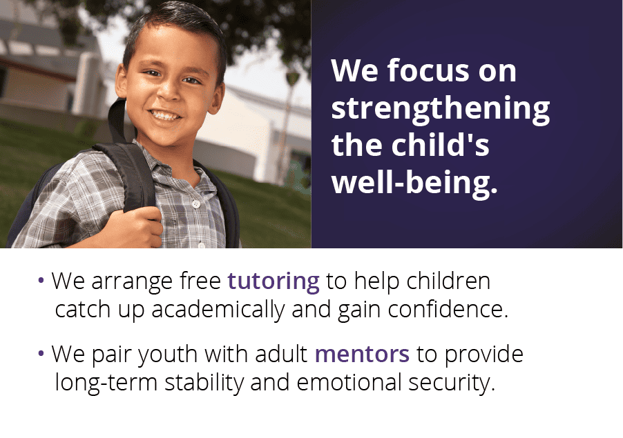 We strengthen the child's well-being